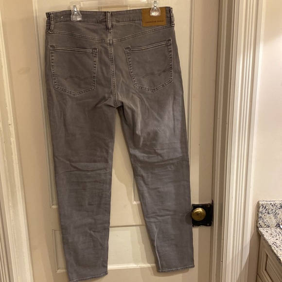 American eagle athletic taper grey jeans 32/32 brand new - Picture 2 of 3